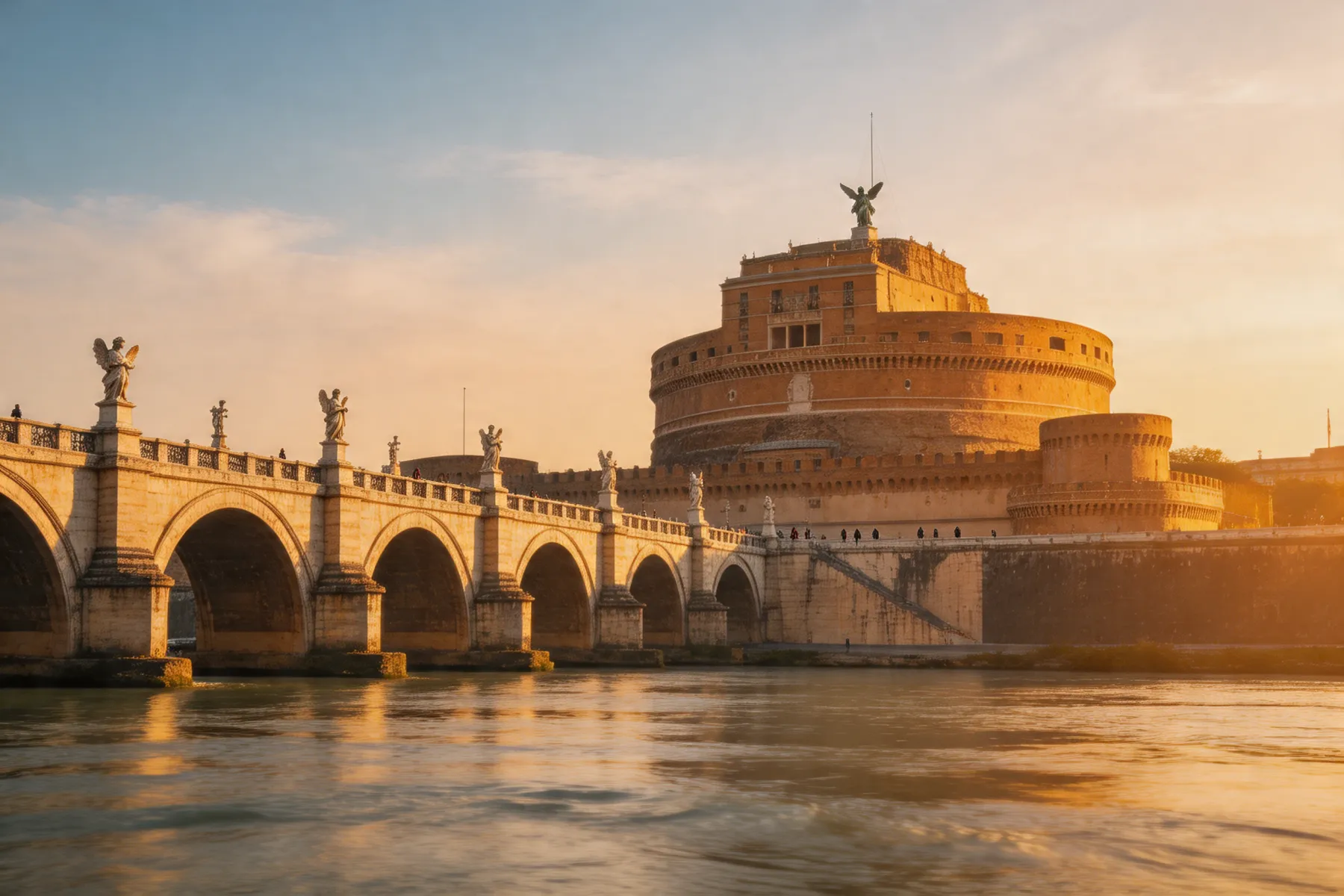 Castel Sant'Angelo al tramonto