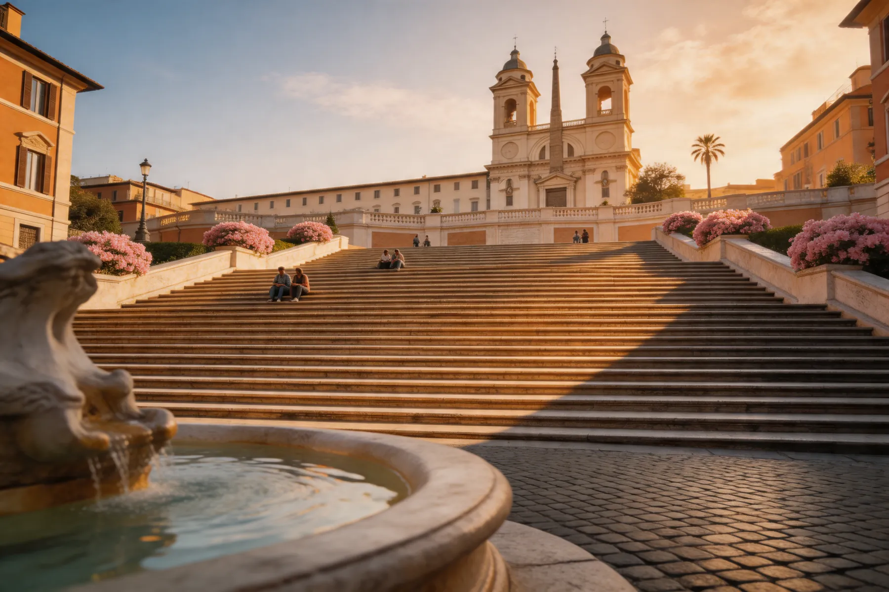 Scalinata di Trinità dei Monti e Piazza di Spagna